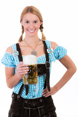 kellnerin in lederhosen
