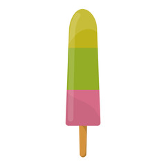 fruit ice cream vector illustration icon isolated cartoon dessert sweet cold snack vanilla tasty frozen candy flavor design delicious bar party