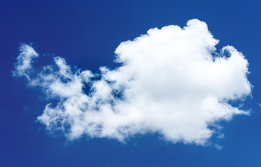 White cloud in the blue sky