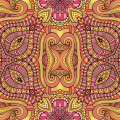 Abstract vector decorative ethnic seamless pattern