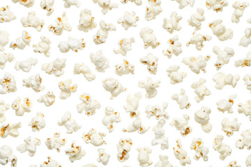Popcorn Isolated on White Background - obrazy, fototapety, plakaty