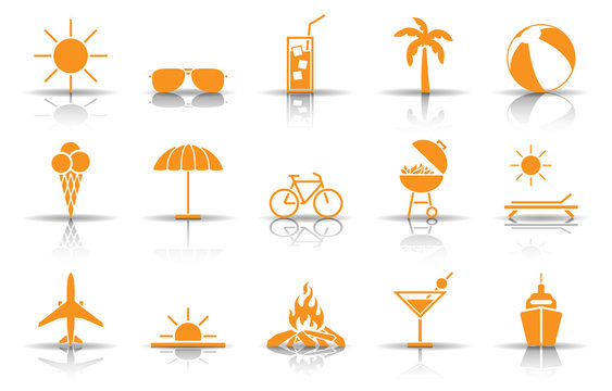 Sommer Iconset - Gelb (Schatten)