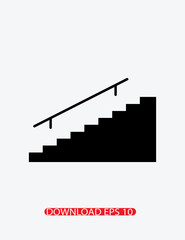 Stairs icon, Vector