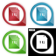 ikona w okręgu ze strzałką i blaskiem zestaw