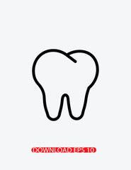 Tooth icon, Vector