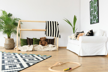 Modern minimalist toddler room