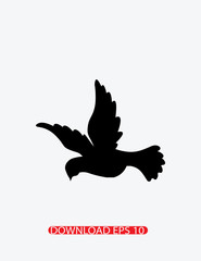 Naklejka premium Dove bird icon, Vector