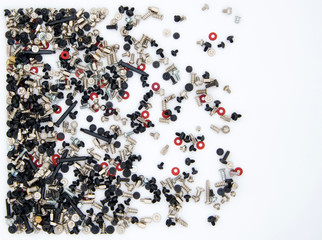 Gradient from screws and bolts