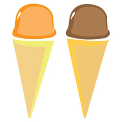 Set of Ice Cream Cones