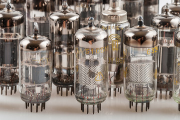 old electronic radio tube