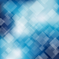 Obraz premium Abstract blue transparent square background