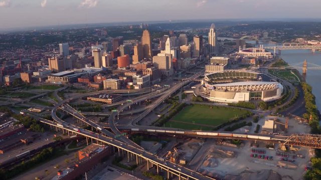Aerial view of Cincinnati, Ohio