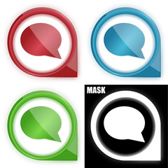 ikona w okręgu ze strzałką i blaskiem zestaw © vempireart