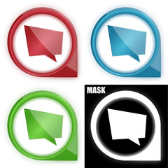 ikona w okręgu ze strzałką i blaskiem zestaw © vempireart