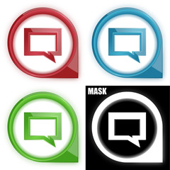 ikona w okręgu ze strzałką i blaskiem zestaw © vempireart