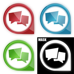 ikona w okręgu ze strzałką i blaskiem zestaw © vempireart