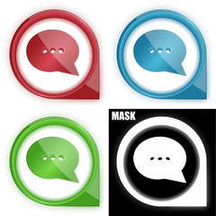 ikona w okręgu ze strzałką i blaskiem zestaw © vempireart