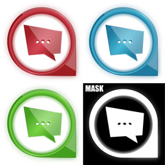 ikona w okręgu ze strzałką i blaskiem zestaw © vempireart