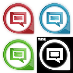 ikona w okręgu ze strzałką i blaskiem zestaw © vempireart