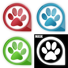 ikona w okręgu ze strzałką i blaskiem zestaw © vempireart