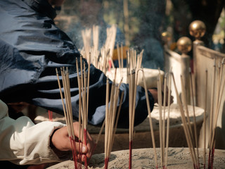 Incense sticks at shrines