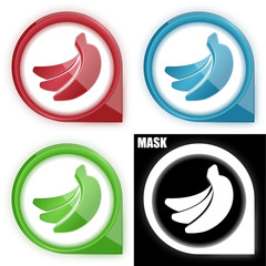 ikona w okręgu ze strzałką i blaskiem zestaw © vempireart