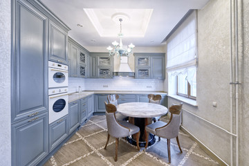 Interior design modern kitchen in the new house.