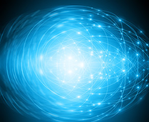 Best Internet Concept of global business.Technological background. Rays symbols Wi-Fi, of the Internet, television, mobile and satellite communications