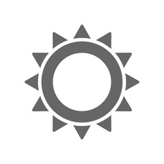 Sun outline icon. Summer. Vacation