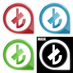 Fototapeta premium ikona w okręgu ze strzałką i blaskiem zestaw