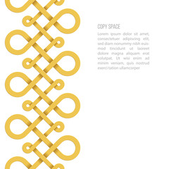 Endless loops abstract background