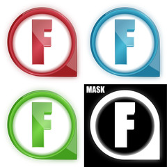 ikona w okręgu ze strzałką i blaskiem zestaw