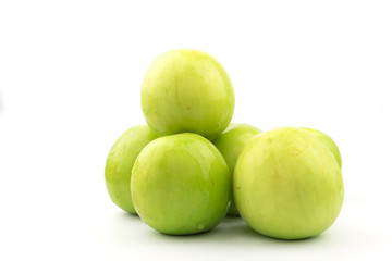 Jujube fruit isolated on white background