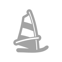 Board Windsurfing outline icon. Summer. Vacation