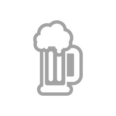 Beer Mug outline icon. Summer. Vacation