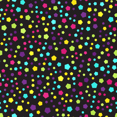 Pentagon pattern. Seamless vector