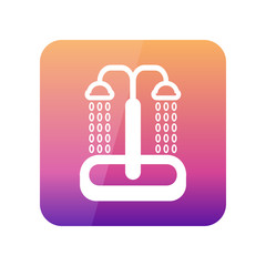 Summer beach pool shower icon. Summer. Vacation