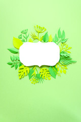 Trendy Summer Tropical Leaves