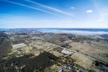 Liepaja lake area in spring , Latvia.
