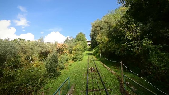 Funicular railway in Montecatini, Tuscany