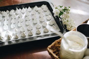 Fototapeta na wymiar home made meringues