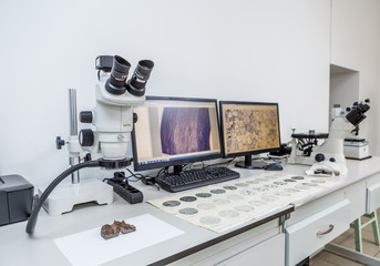 Steel quality control stand for metalworking Hardness testers