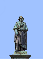 The Beethoven Monument on the Munsterplatz in Bonn