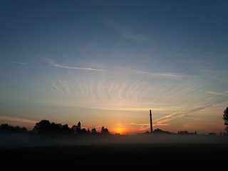 Morgenhimmel über Grefrath Oedt