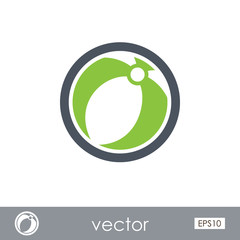 Beach Ball outline icon. Summer. Vacation