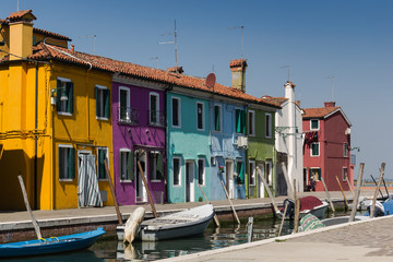 Fototapeta na wymiar A sunny day on the island of Burano - Venice - Italy