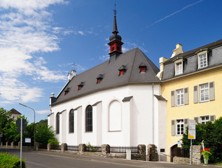 Obraz premium Franziskanerinnen-Kloster St. Martin, Stiftung Bethesda St. Martin, Senfmühle, Boppard, Rhein-Hunsrück-Kreis, Rheinland-Pfalz, Deutschland, Europa