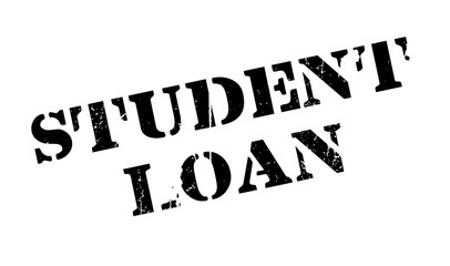 Student Loan rubber stamp. Grunge design with dust scratches. Effects can be easily removed for a clean, crisp look. Color is easily changed.