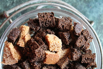 Rusks in the plate