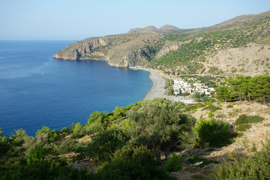 Sougia village in Southern Crete. Greece